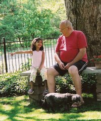 Boich with Priya daughter The late John Boich with a favourite neighbour.