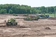 New City Park earth movers Development of the park can now begin. Going to be a bit of a rush to spend the Stimulus money before the bank closes
