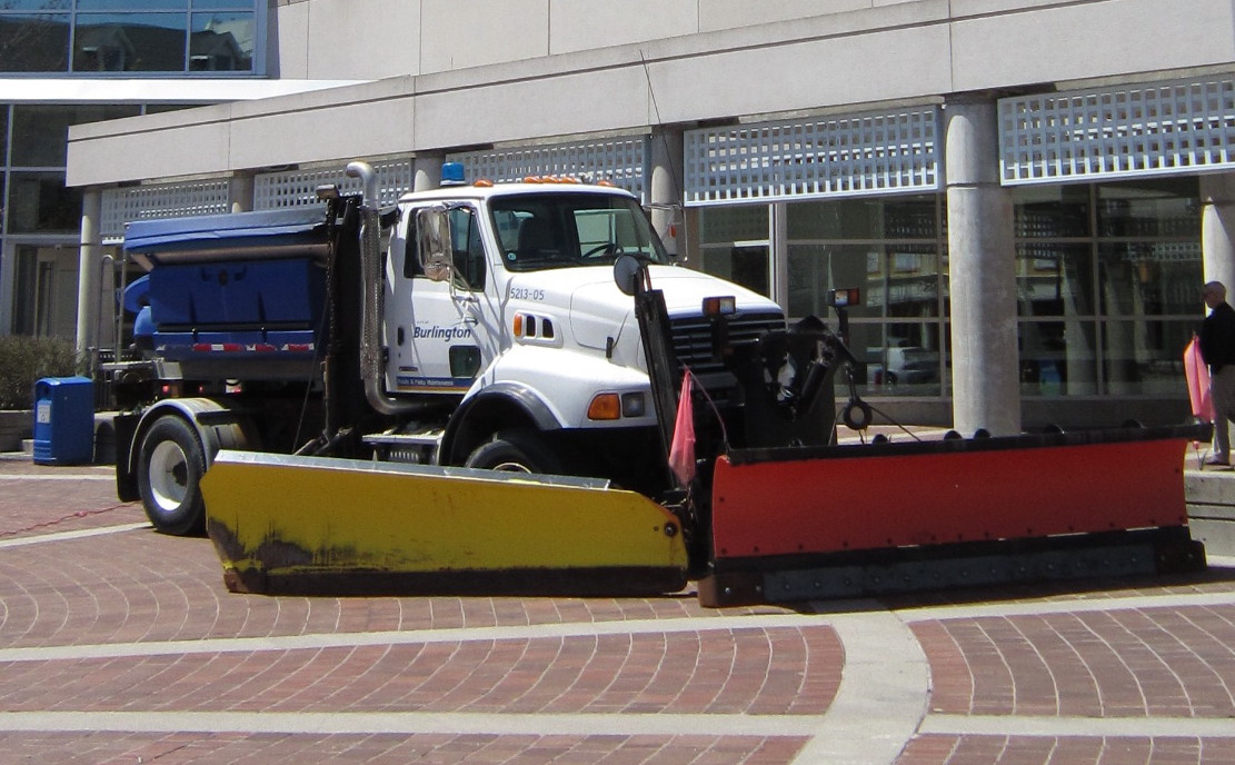 Snow plow city hall sq