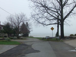 How would you see that boulder blocking the way? Would YOU walk to the lake's edge.