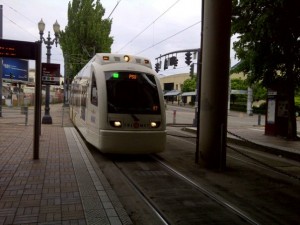 Mayor Goldring appears to like the look of those LRT cars used in Portland.  Would he run the things from the Burlington Mall to the Mapleview Mall?
