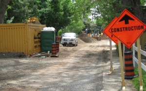 Getting in and out of the driveway when the street is under construction is a challenge.  Holtby residents struggle with this one.