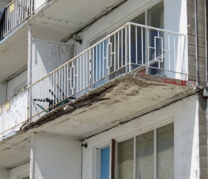 Is there a by-law enforcement officer that would let the badly damaged floor of the motel room balcony at the Riviera Motel remain the way it is if they knew about the condition.  They know now.