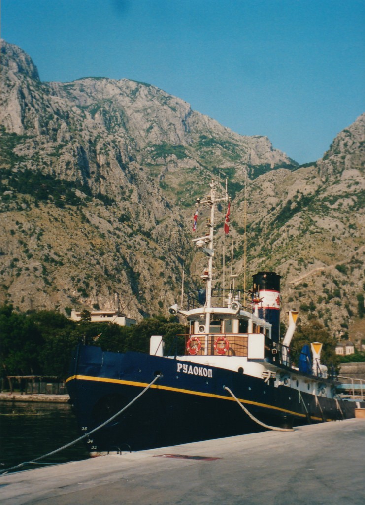 Rudokop Croatia 2002 The only way Sandy Thomson felt he could convince ship operators to use his product was to have a ship using them – so he bought a Russian steam operated tug boat and outfitted it with his product and then sallied from port to port – 200 in all to show what kind of a difference his products could make. Many Thomson Bearing staff members can remember tours on duty on the Rudokop which was later sold to Norwegian interests. It was a Sandy Thomson original trade show.