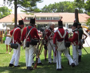 Quite a few War of 1812 re-enactors were at the Joseph Brant day event.  Brant died in 1807 but the re-enactors added colour to the day and reminded us that the second centenary of the War of 1812 is to take place next year.