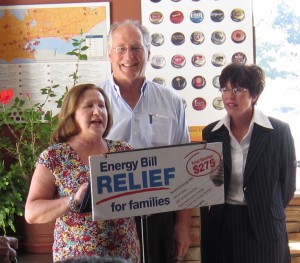 McKenna-Chudleigh-Savoline Strength in numbers. McKenna on the left with Halton Progressive Conservative candidate Ted Chudleigh and current Burlington MPP Joyce Savoline. McKenna will lean heavily on Chudleigh as the old master shows her how it’s done.