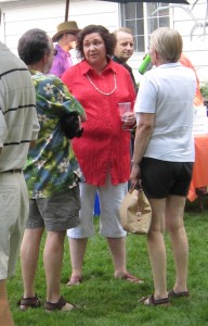 Russell with good expression NDP candidate in the forthcoming provincial election Peggy Russell has her team in place and her issues clearly laid out and is taking them to whoever will lend her an ear.