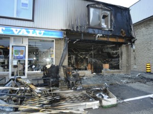 Serious damage was done to the Plains Road pharmacy in October 2010.