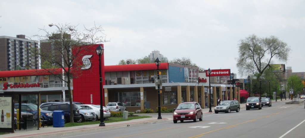 Brant street looking south east side BNS plaza