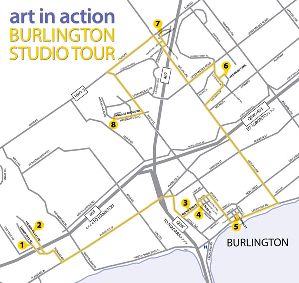 Art in Action map