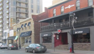 Not much Christmas Spirit at these Brant Street locations. Photo taken Decvember 13th - maybe they are waiting for snow.. Burkington Downtown Business Association needs to work on its membership.