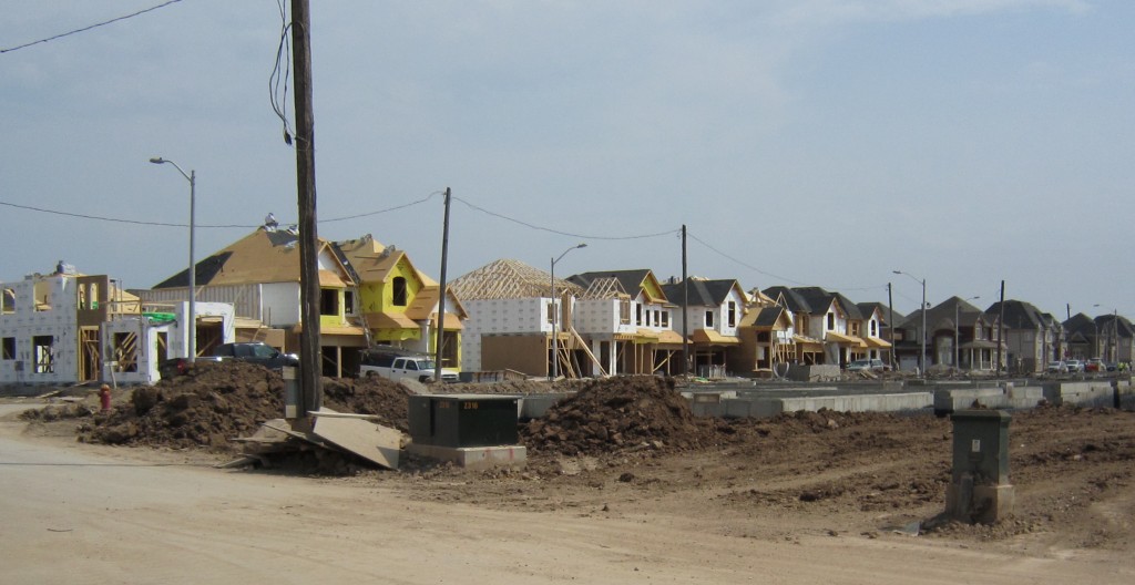 New houses in the Alron community on the North side of Dundas added to the construction industry numbers for the 3Q of 2011.