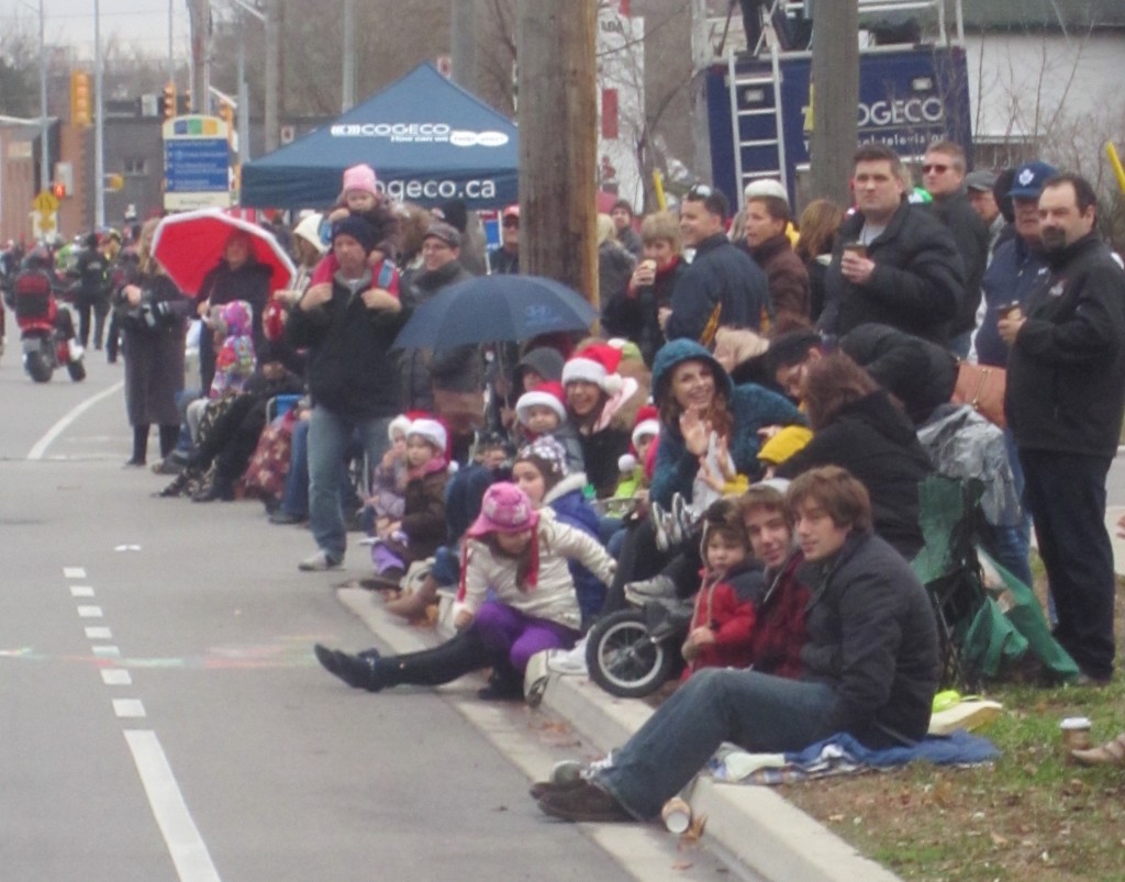 Residents lined the streets to watch the floats pass by and use the time to chat with their neighbours.