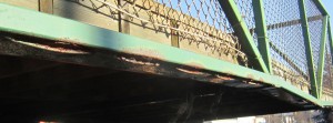 Drury Lane bridge - level of rust