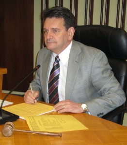 Craven with gavel in front