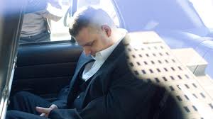 Rafferty in police car