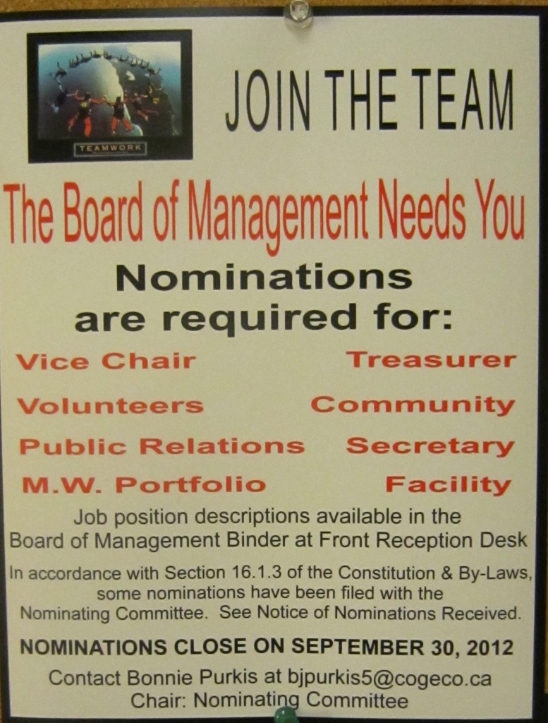 The Seniors Centre is run by a Board of Management. They are always on the lookout for young at heart board members.