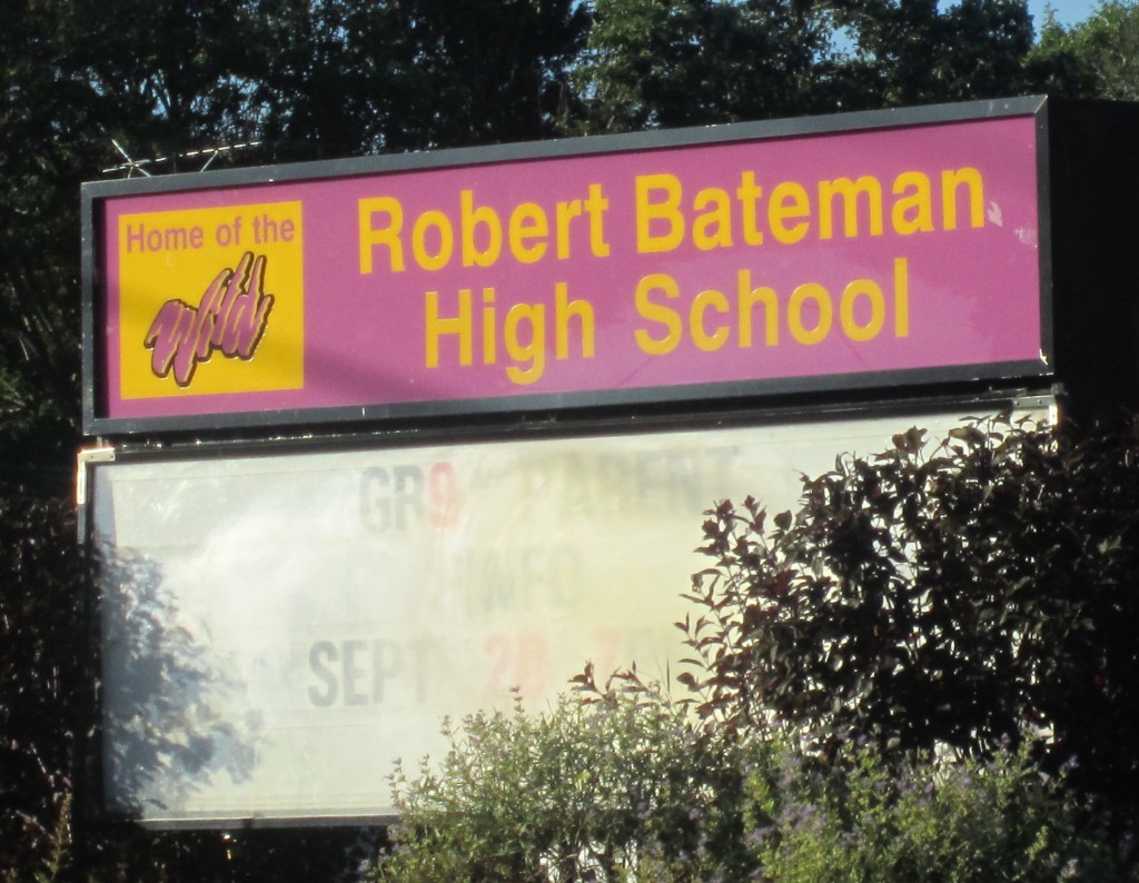 Bateman school sign