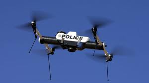 An Unmanned Aerial Vehicle - police use the device to identify marijuana plants being grown illegally in the Region.