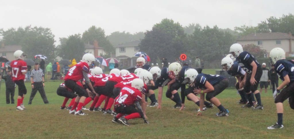 Football BMFA Argoes - Alouettes in rain