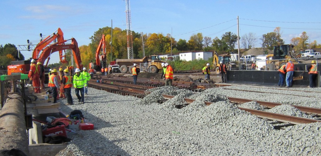 BMove tracks being relaid