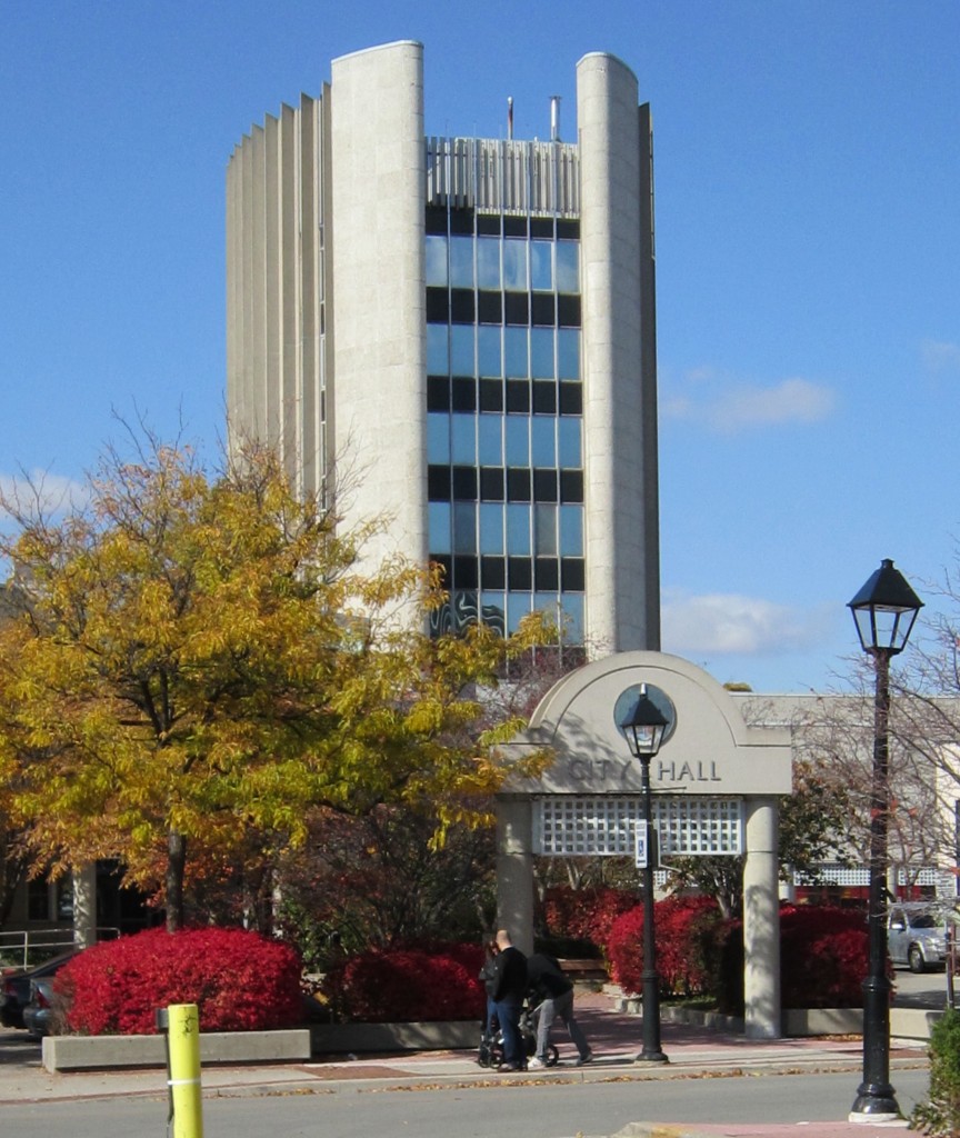 City Hall in fall from south