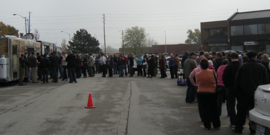 When this many people line up for a lunch, knowing that a portion of the price they are going to pay for that meal is going to the United Way - you know you've got a giving community. Unfortunately we have a community that needs as well.