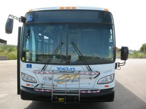 One of the new buses added o the Burlington Transit fleet. There were busses that had more than 15 years on their tires - those old ones certainly rattled down Guelph Line when I was on one of them.