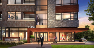 A view of the Adi development on Guelph Line just south of Upper Middle Road is a project with a very contemporary look.