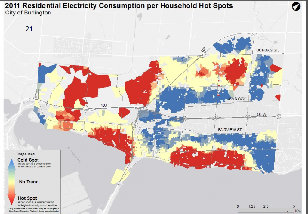 Electrical consumption map - hot spots