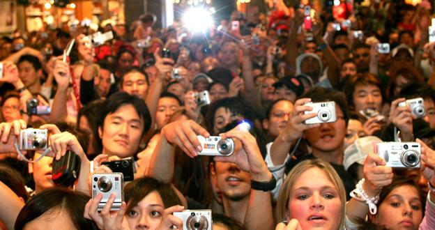 People taking pictures