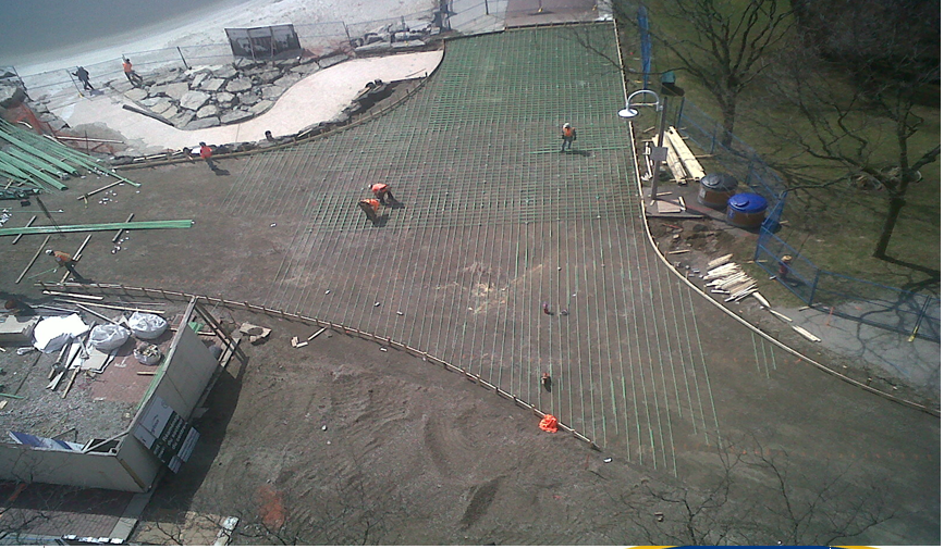 Promenade being re-built at pier