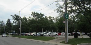 Lot 8 on Locust Street is closest to city hall. It serves people who meet at the Upper Canada location where Regus has been located for years.
