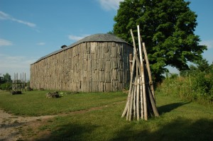 Turtle clan longhouse at Crawford Lake.