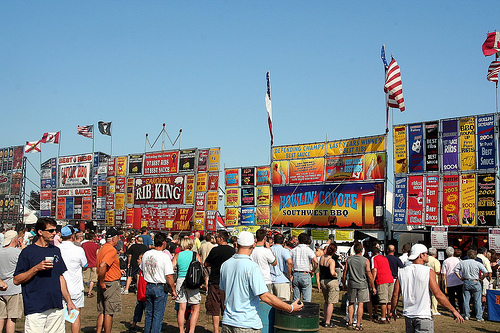 Ribfest Burlington - said to be the biggest in the province. 