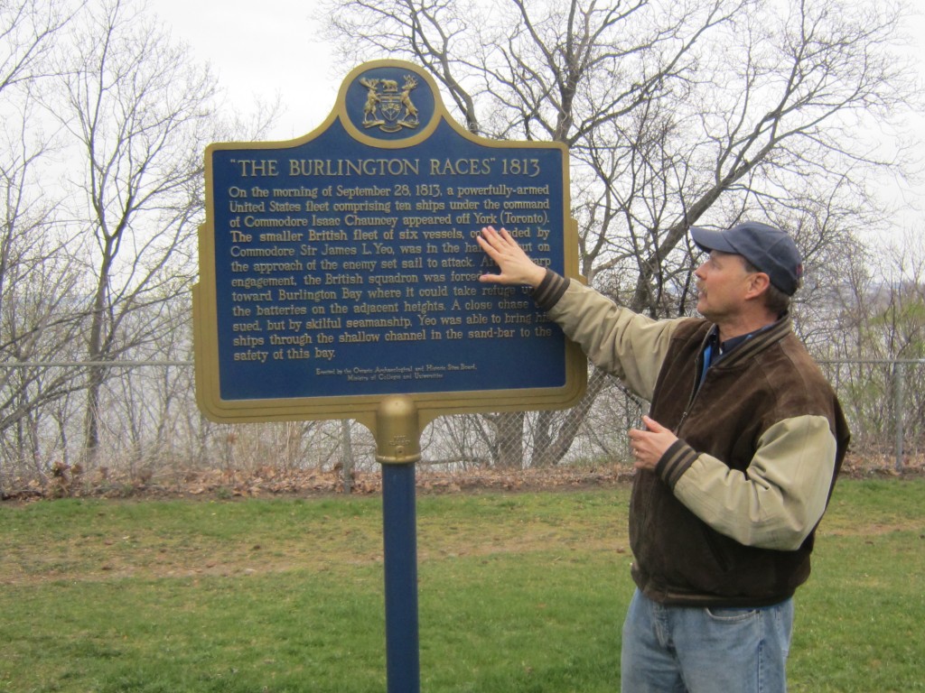 This federal government plaque, erected at Burlington Heights, overlooking Burlington Bay got it wrong and Rick Wilson wanted it changed and the public record corrected.