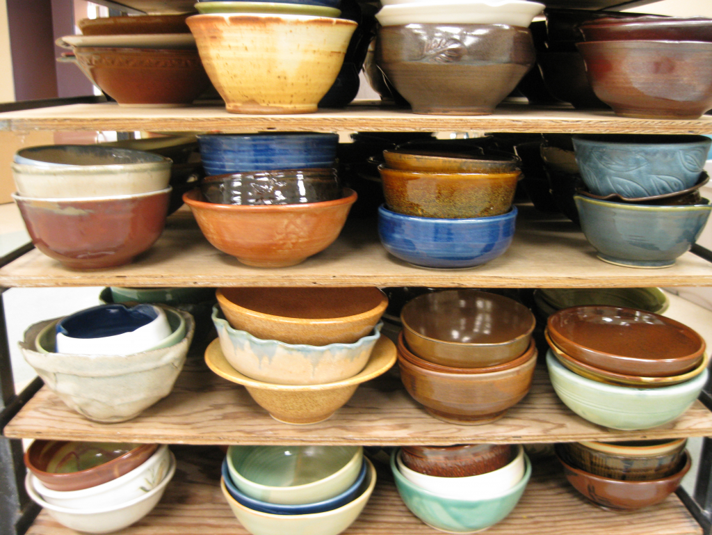 Individually hand crafted bowls done by artizans across the province.  Enjoy a special gourmet soup and then take the bowl home.