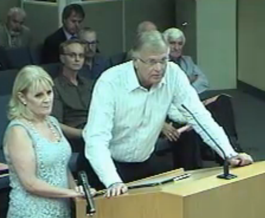 Mike Swartz, delivering a very hard message to city council. We don't want to sue but we will if we have to. They have already retained legal counsel.