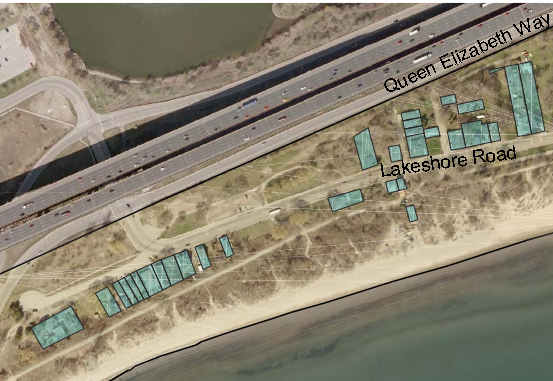 This is the location of the 30 homes the Regional government would like to at some point buy and demolish and turn into a park.  They have a fight on their hands even though the Region won the first round.