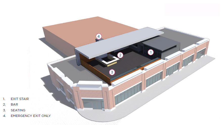 Caseys at New and Appleby Line - aerial