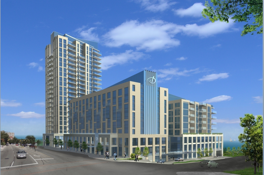 Hotel corner - view from north west corner