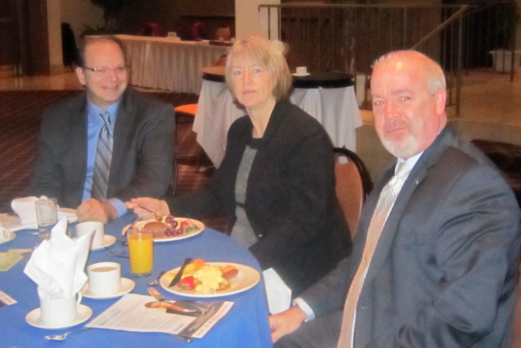 City administration leadership team: city manager Jeff Fielding on the left with general manager comunity and corporate services, centre and general manager, development and infrastructure Scott Stewart on the righ