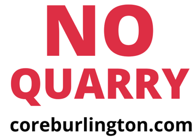 No Quarry sign