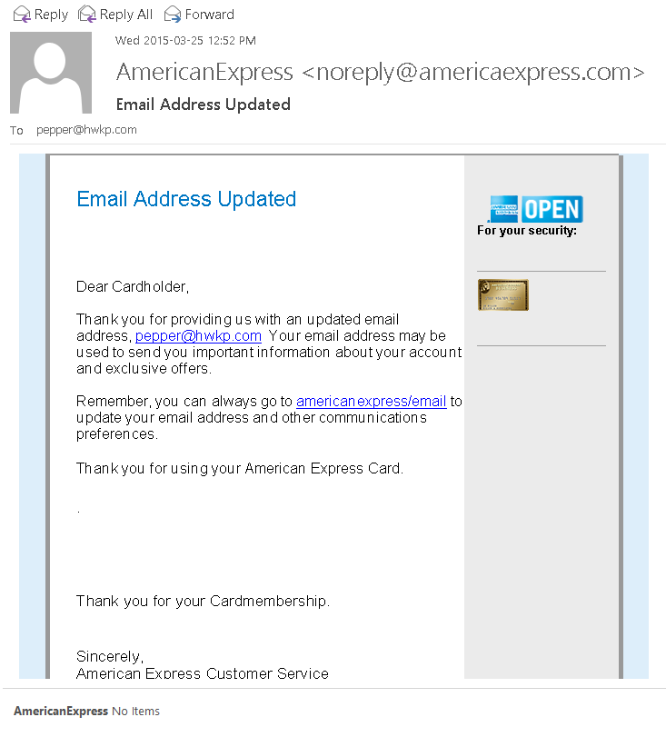 AMEX ID theft example