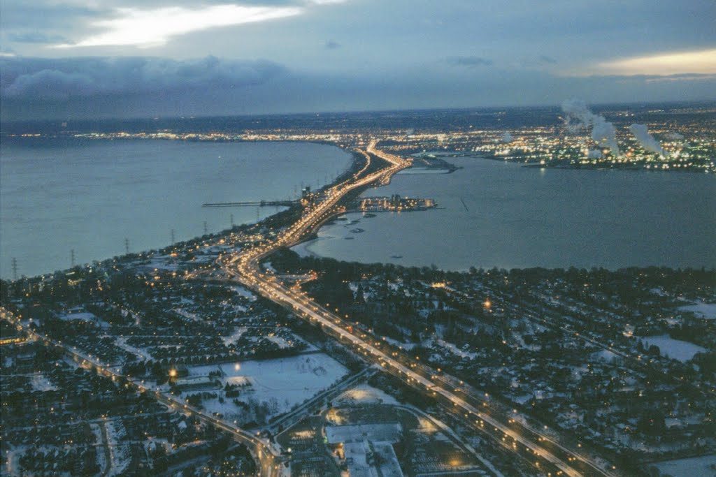 Aerial view - skyway bridge