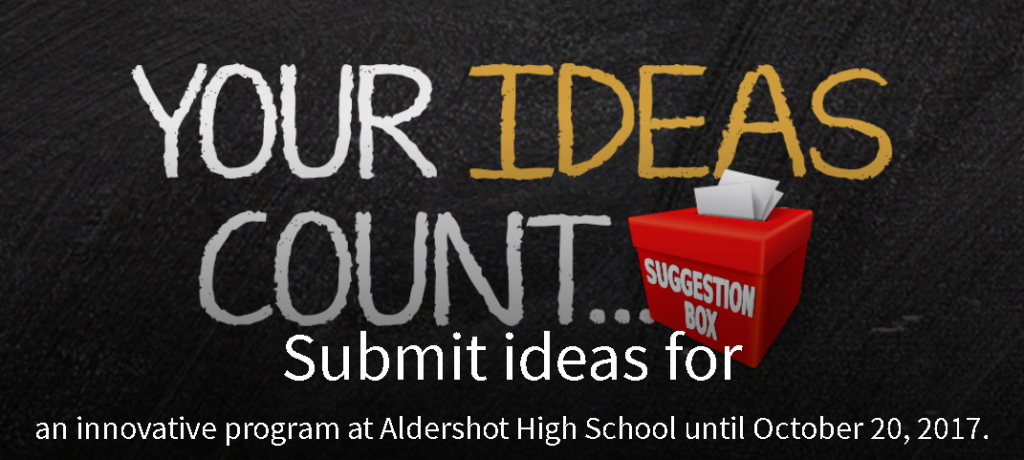 Aldershot school for ideas graphic