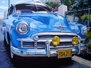 Art in Action - blue chev