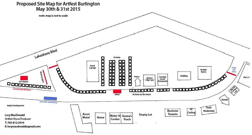 Artfest layout of space