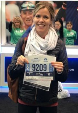 Ashley with bib number