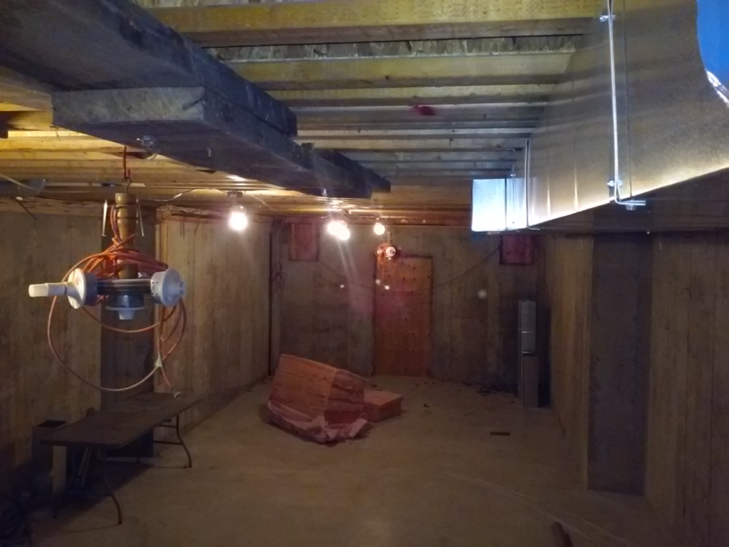 Basement - towards the entrance - before diorama